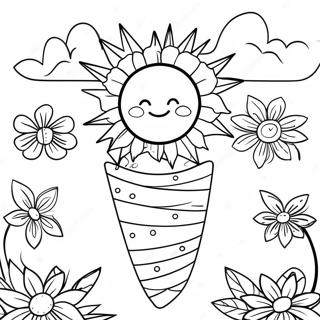 Pagina Para Colorir Da Celebracao Alegre Do Solsticio De Verao 42552-35252