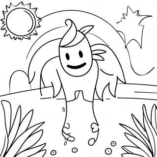 Pagina Para Colorir Da Celebracao Alegre Do Solsticio De Verao 42552-35452