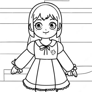 Pagina Para Colorir Komi Shouko Em Um Traje Fofo 42572-35266