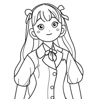 Pagina Para Colorir Komi Shouko Em Um Traje Fofo 42572-35462