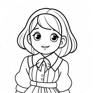 Pagina Para Colorir Komi Shouko Em Um Traje Fofo 42572-35463