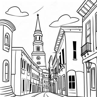 Pagina Para Colorir Do Charmoso Horizonte De Charleston 42612-35500