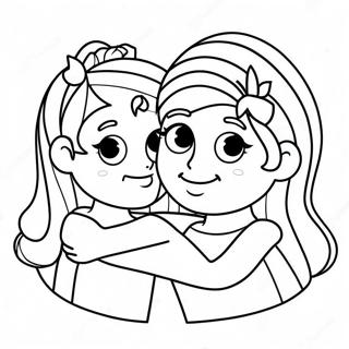 Pagina Para Colorir Da Amizade Bff 42621-35515