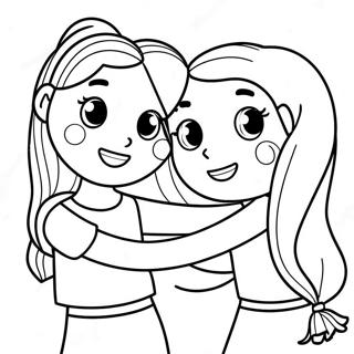 Pagina Para Colorir Da Amizade Bff 42621-35516