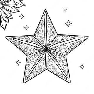 Pagina Para Colorir Da Estrela Da Arvore De Natal Brilhante 42652-35529