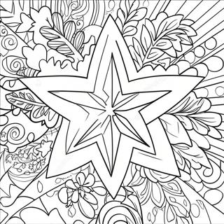 Pagina Para Colorir Da Estrela Da Arvore De Natal Brilhante 42652-35530