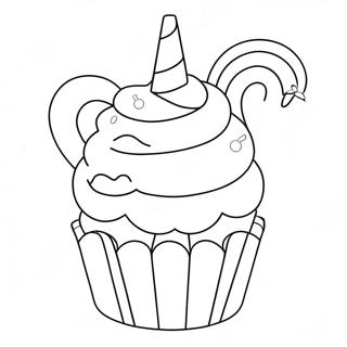 Pagina Para Colorir Do Cupcake De Unicornio 42661-35535