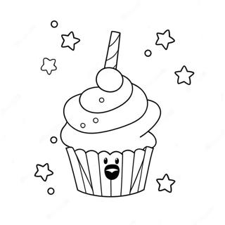 Pagina Para Colorir Do Cupcake De Unicornio Brilhante 42662-35537