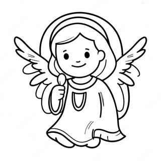 A E Para Anjo Pagina Para Colorir Da Biblia 42672-35544