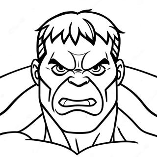 Pagina Para Colorir Do Rosto Do Hulk 42691-35560