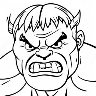 Pagina Para Colorir Do Rosto Do Hulk Bravo 42692-35569