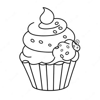 Pagina Para Colorir De Cupcake Acucarado Colorido 42722-35583