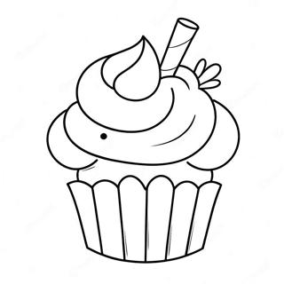 Pagina Para Colorir De Cupcake Acucarado Colorido 42722-35584