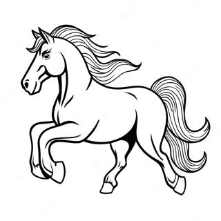 Pagina Para Colorir De Cavalo Clydesdale Majestoso Em Movimento 42732-35597