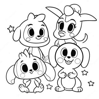 Pagina Para Colorir Dos Amigos Fofos Da Disney Doorables 42782-35633