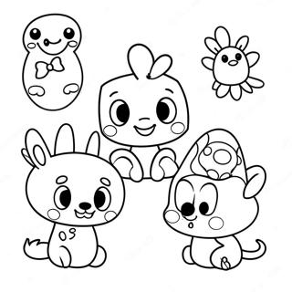 Pagina Para Colorir Dos Amigos Fofos Da Disney Doorables 42782-35636