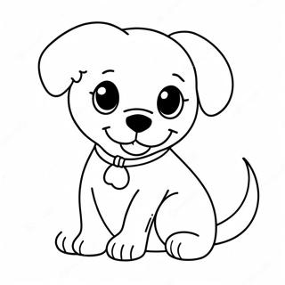 Pagina Para Colorir De Um Cachorro Fofo 4280-3452