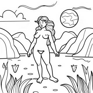 Pagina Para Colorir Da Linda Paisagem De Venus 42882-35715