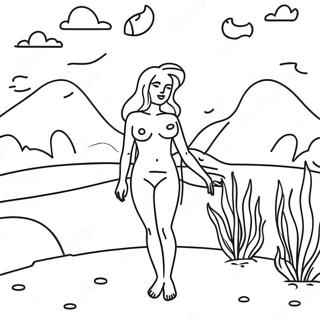 Pagina Para Colorir Da Linda Paisagem De Venus 42882-35716