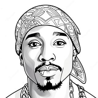 Tupac Páginas Para Colorir