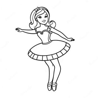 Pagina Para Colorir Da Barbie Bailarina 42951-35767