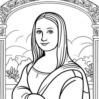 Pagina Para Colorir Mona Lisa 43001-35802