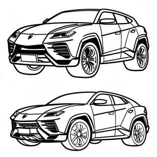 Lamborghini Urus Páginas Para Colorir