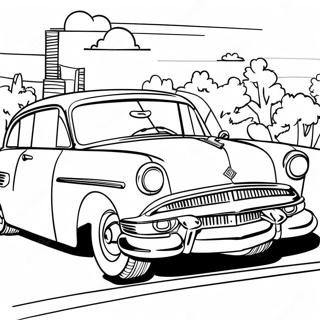 Pagina Para Colorir Carro Retro Dos Anos 50 43122-35894