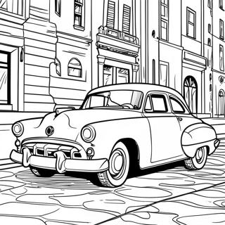 Pagina Para Colorir Carro Retro Dos Anos 50 43122-35896