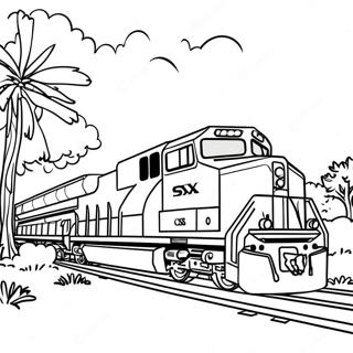 Trem Csx Páginas Para Colorir