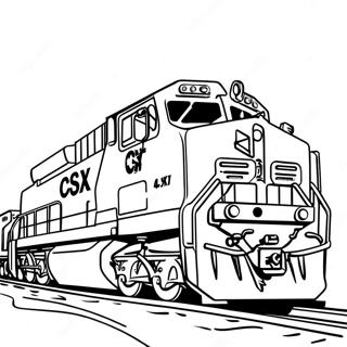 Pagina Para Colorir Trem De Carga Csx Colorido 43173-35937