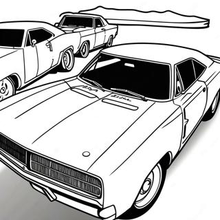 Dodge Charger 1969 Páginas Para Colorir