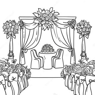 Pagina Para Colorir Da Cerimonia De Casamento Elegante 43223-35978