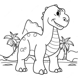 Pagina Para Colorir Do Grande Dinossauro 43242-35985