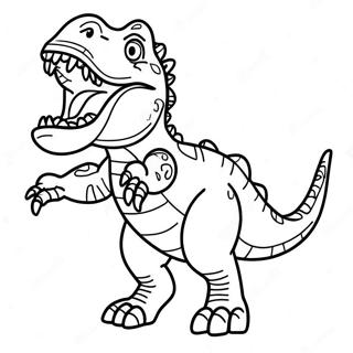 Pagina Para Colorir Do T Rex Rugindo 43243-35989