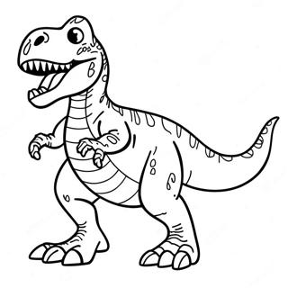 Pagina Para Colorir Do T Rex Rugindo 43243-35990