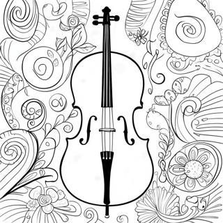 Pagina Para Colorir Do Violoncelo 43252-35995