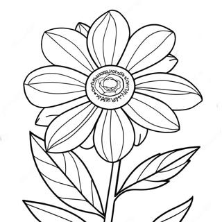 Pagina Para Colorir Da Bela Flor Do Estado De Nebraska Em Flor 43393-36111