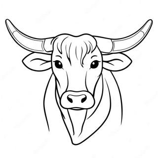 Pagina Para Colorir Do Longhorn Do Texas 43402-36120