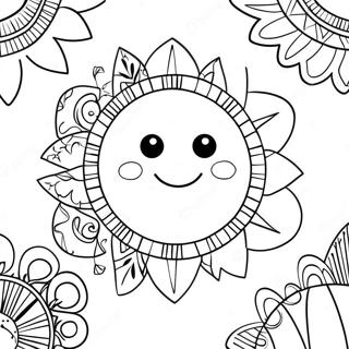 Pagina Para Colorir Do Sol E Da Lua Hippie 43522-36223