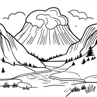 Pagina Para Colorir Do Parque Nacional Yellowstone 43532-36220