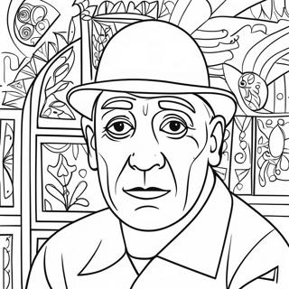 Pagina Para Colorir Do Pablo Picasso 43642-36305