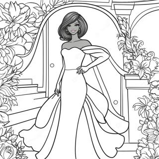 Pagina Para Colorir Da Elegante Barbie Negra 43663-36328