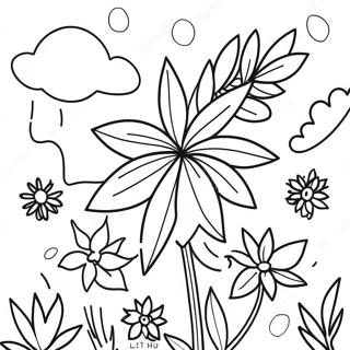 Pagina Para Colorir Da Natureza Com Tema 420 43683-36345