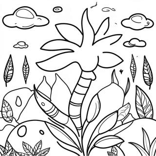 Pagina Para Colorir Da Natureza Com Tema 420 43683-36348