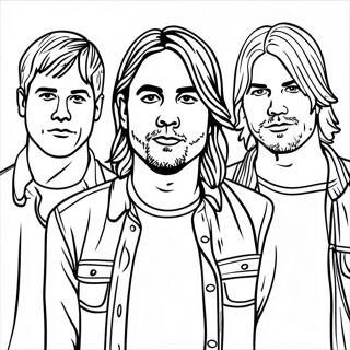 Pagina Para Colorir Membros Da Banda Nirvana 43753-36406