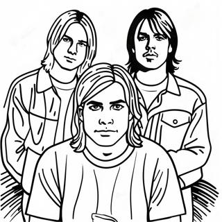 Pagina Para Colorir Membros Da Banda Nirvana 43753-36407