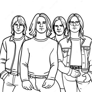 Pagina Para Colorir Membros Da Banda Nirvana 43753-36408