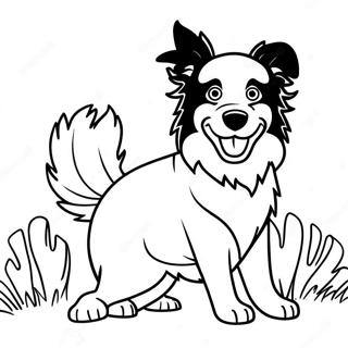 Pagina Para Colorir Border Collie Brincalhao 43803-36439