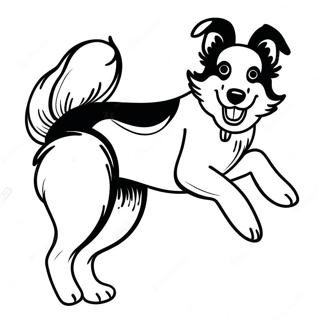 Pagina Para Colorir Border Collie Brincalhao 43803-36440